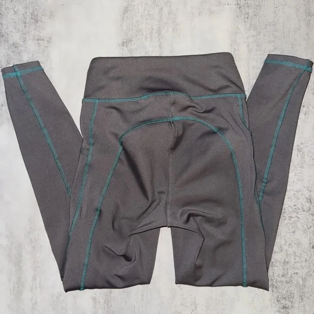 Riding Sport By Dover Saddlery Equestrian Leggings‎ Grip Saddle Gray Small S